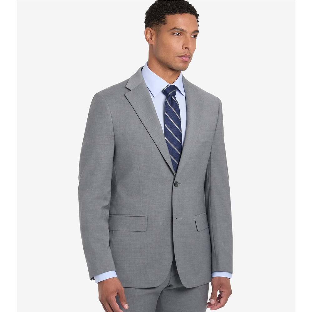 Tommy Hilfiger Mens Pearl Grey Suit Separate Jacket 42R TMMY1ARB0006